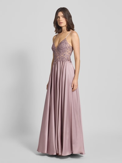 Mascara Abendkleid mit Herz-Ausschnitt Rose 1