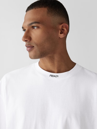 Preach Oversized T-Shirt mit Statement-Print Weiß 3
