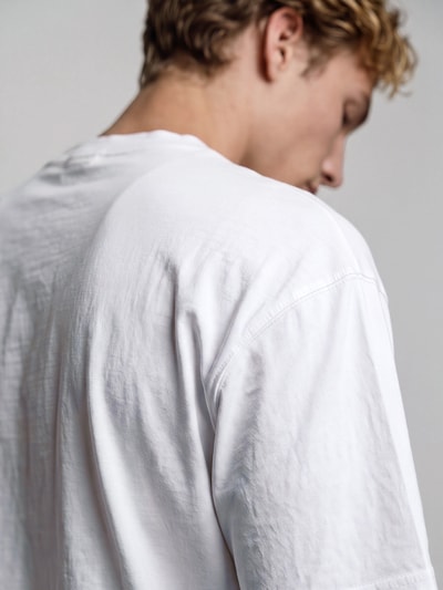 G-Star RAW T-Shirt mit zentralem Logo-Print Weiss 3