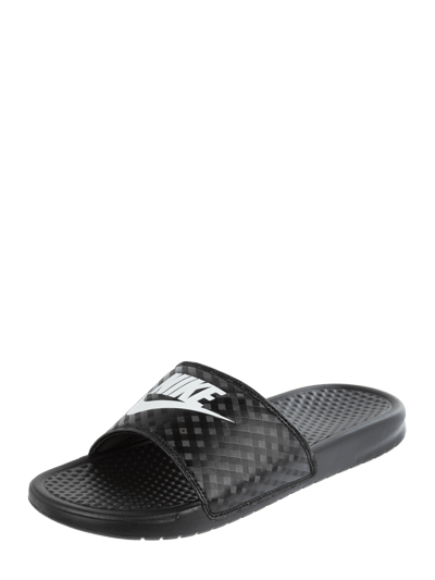 Nike Slides mit Logo-Print Black 1