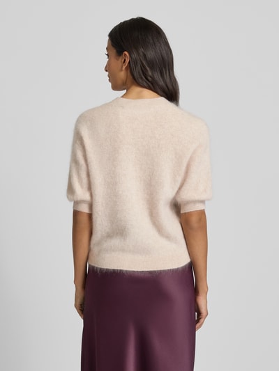 Herzensangelegenheit Gebreide pullover van een mix van linnen en wol met 1/2-mouwen Zand gemêleerd - 5