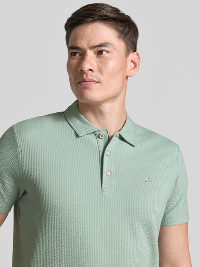 LERROS Regular Fit Poloshirt mit Logo-Stitching Lind 3