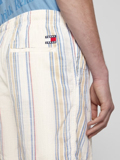 Tommy Jeans Loose Fit Strand-Shorts aus reiner Baumwolle Offwhite 3