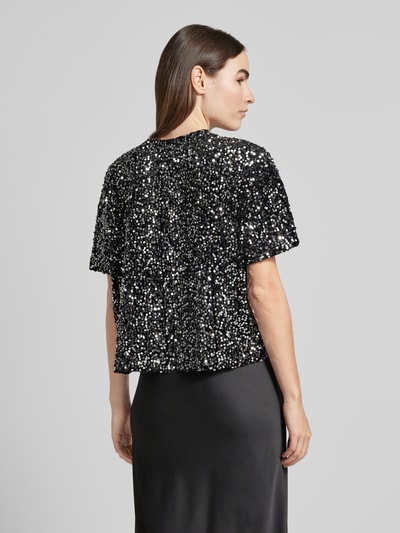 Jake*s Casual Regular Fit Bluse mit Paillettenbesatz Black 5