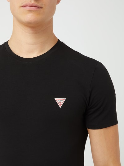 Guess T-shirt z nadrukiem z logo  Czarny 3