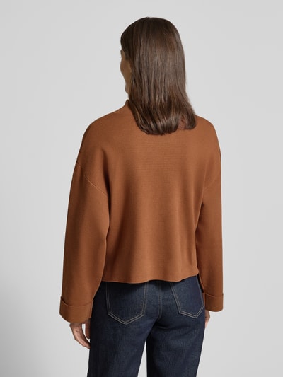 Mango Strickpullover aus Viskose-Mix Modell 'BERTA' Camel 5