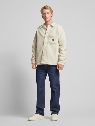 Tommy Jeans Vrijetijdsoverhemd met borstzak Offwhite - 1