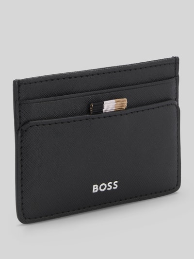 BOSS Kartenetui aus echtem Rindsleder Black 2