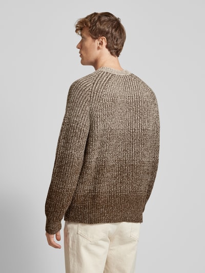 BOSS Strickpullover mit Rundhalsausschnitt Modell 'Ezrano' Offwhite 5