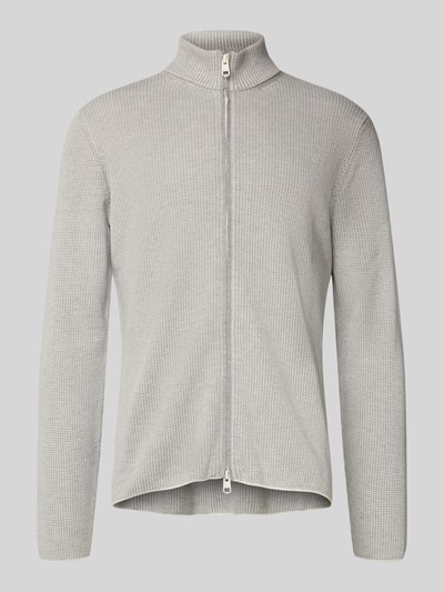 Cinque Regular fit gebreid jack met ritssluiting, model 'Cinupio' Lichtgrijs - 2