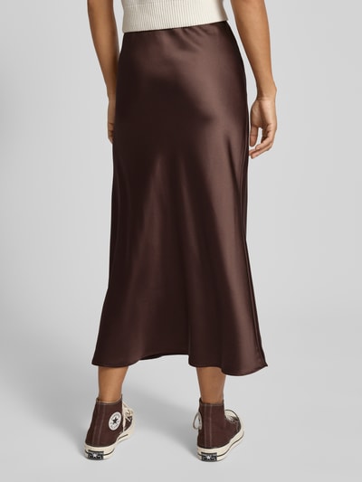 Gina Tricot Midirock mit elastischem Bund Dunkelbraun 5
