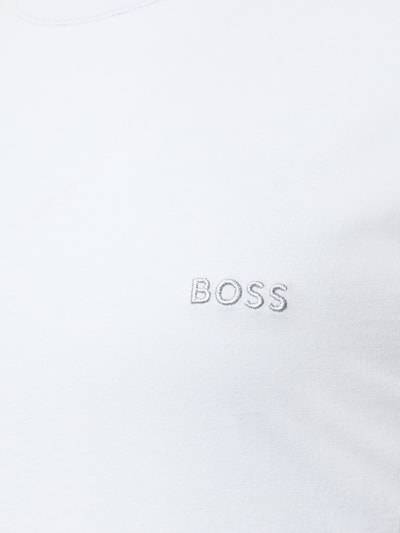 Produktfoto, Regular Fit T-Shirt Set aus reiner Baumwolle im 3er-Pack von BOSS, Optik: Unifarben, Label-Print, Rundhals, Langarm, reine Baumwolle