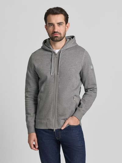 Marc O'Polo Regular Fit Sweatjacke aus reiner Baumwolle Dunkelgrau 4