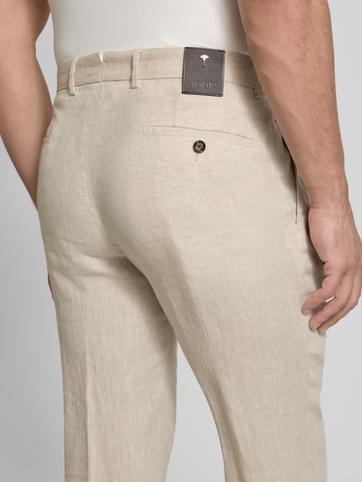 JOOP! Collection Anzughose aus Leinen mit Eingrifftaschen Modell 'Hank' Offwhite 3