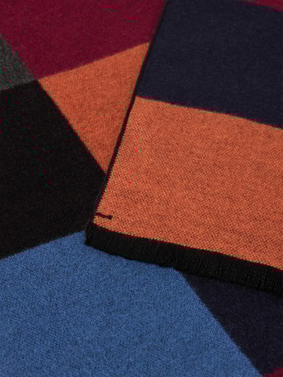 Christian Berg Men Schal mit Ausfransungen Bordeaux 2