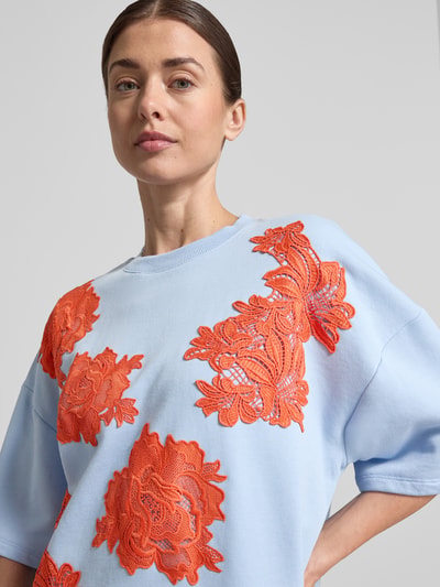 Essentiel Antwerp Bluza o kroju oversized z mieszanka bawełny model 'JISTA' Jasnoniebieski 3