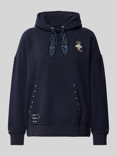 Smith and Soul Oversized Hoodie aus Baumwoll-Mix mit Nieten-Details Marine 1