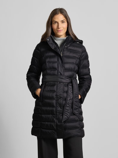 MICHAEL Michael Kors Steppmantel mit Taillenband Modell 'Longline' Black 4