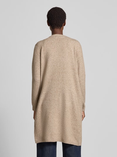 Vero Moda Relaxed fit cardigan met steekzakken, model 'DOFFY' Zand gemêleerd - 5