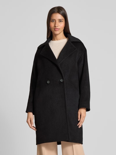 ICONS Cinzia Rocca Mantel mit Reverskragen Black 4