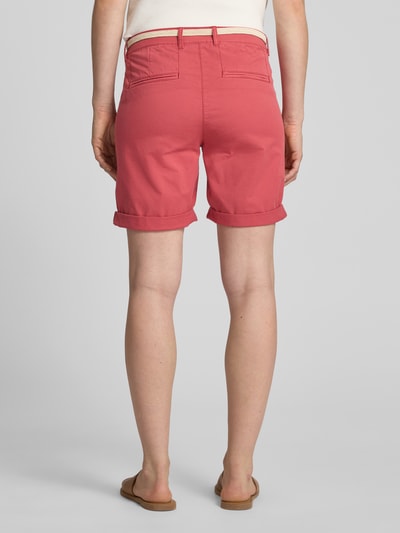 Tom Tailor Regular Fit Chinoshorts aus Baumwoll-Mix Rot 5
