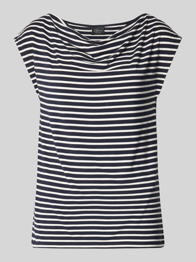 s.Oliver BLACK LABEL Loose Fit T-Shirt aus Viskose-Mix Offwhite 2