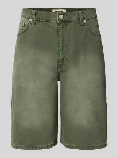 WOODBIRD Straight leg korte jeans in 5-pocketmodel, model 'Rami' Kaki - 2