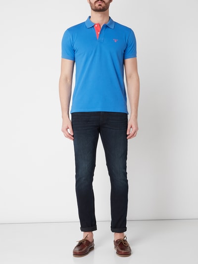 Gant Poloshirt met geborduurd logo  Blauw - 1