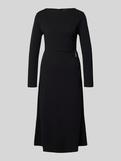 s.Oliver BLACK LABEL Tailliertes Freizeitkleid mit Brosche Black 2