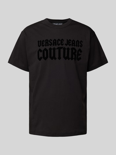 Versace Jeans Couture T-Shirt mit Label-Print Black 2