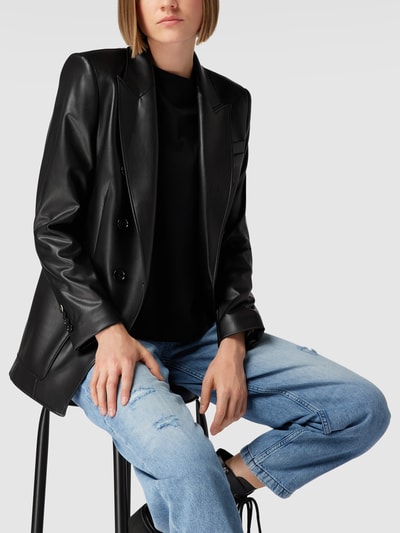 BOSS Blazer in Leder-Optik Modell 'Jatera2' Schwarz 3
