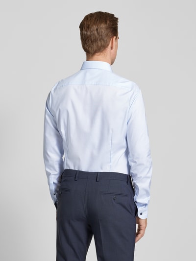 OLYMP Level Five Slim Fit Businesshemd aus feiner Baumwolle mit extralangem Arm Modell 'NEW YORK' Bleu 5