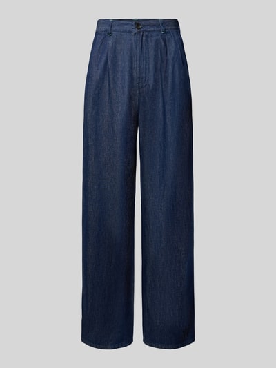 Produktfoto, Loose Fit Jeans mit Eingrifftaschen von Scotch & Soda aus dunkelblauem Baumwoll-Lyocell-Mix mit Gesäßtaschen und weitem Bein