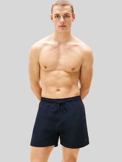 Tommy Hilfiger regular fit zwembroek met gestikt logo Donkerblauw - 3