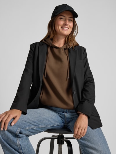 MSCH Copenhagen Hoodie aus Viskose-Mix mit Eingrifftaschen Modell 'IMA' Dunkelbraun 3