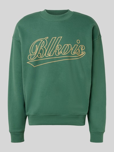 BLKVIS Regular Fit Sweatshirt mit Logo-Print Modell 'Source' Dunkelgruen 2