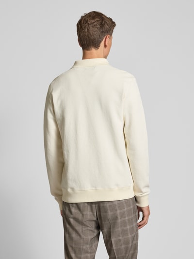 MCNEAL Kardigan z kołnierzykiem polo i zamkiem błyskawicznym Écru 5