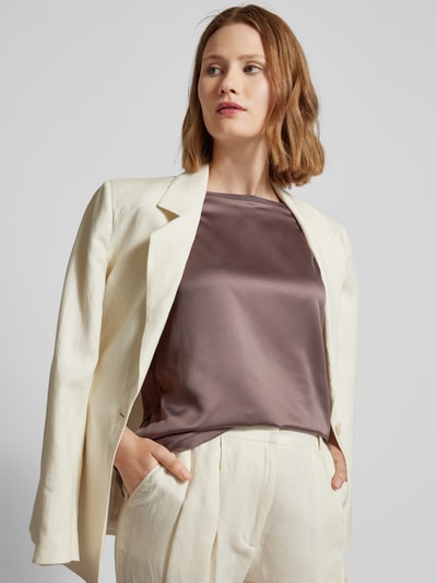 Christian Berg Woman Blouseshirt met kapmouwen Chocoladebruin - 3