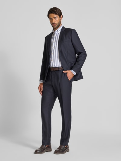 OLYMP SIGNATURE SLIM FIT Slim fit vrijetijdsoverhemd met button-downkraag, model 'Sergio' Marineblauw - 1