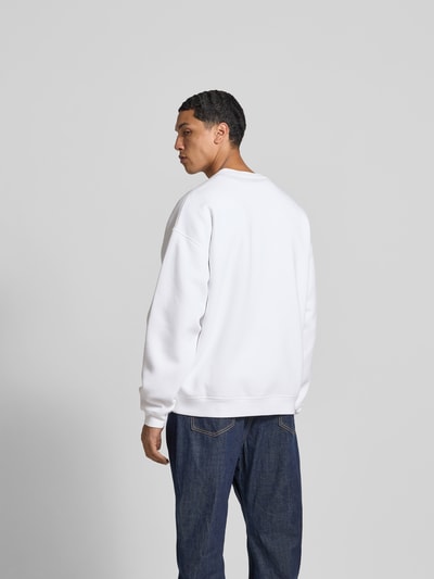Dsquared2 Sweatshirt mit gerippten Abschlüssen Weiss 5