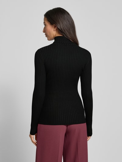 Soyaconcept Slim fit shirt met lange mouwen van viscosemix, model 'Dolli' Zwart - 5