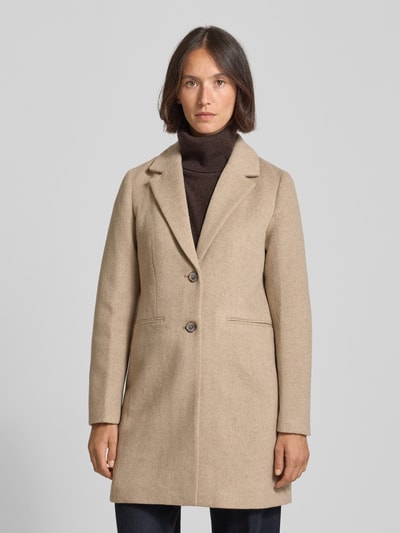 Tom Tailor Denim Slim Fit Mantel mit Woll-Anteil Beige 4