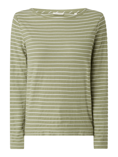 Marc O'Polo Longsleeve mit Streifenmuster Khaki 2