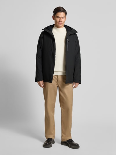 Icepeak Parka z kapturem i patkami na rękawach model ‘BAKERHILL’ Czarny 1