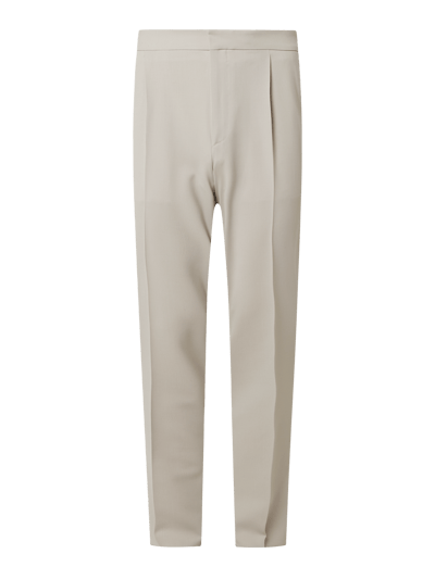 Z Zegna Bundfaltenhose mit Stretch-Anteil  Beige 1