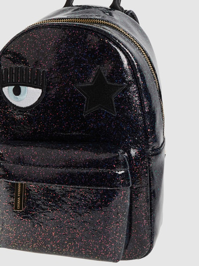 Chiara Ferragni Rucksack in schimmernder Optik  Metallic Black 2