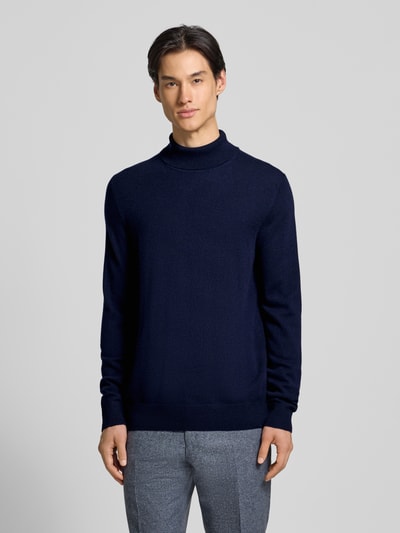 Christian Berg Men Rollkragenpullover aus Wolle-Kaschmir-Mix Marine 4