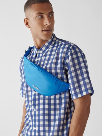 Jacquemus Bauchtasche aus Leder Royalblau 1