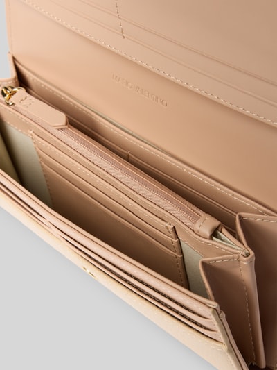 VALENTINO BAGS Portemonnaie mit Label-Schriftzug Modell 'ALEXIA' Ecru 3