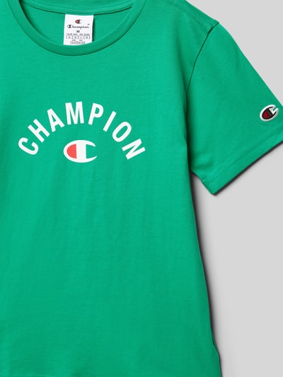 CHAMPION T-shirt met labelprint Groen - 2